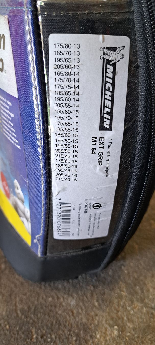 Catene da neve: Schneeketten Original Michelin No.64 – Nuovo e nell'imballaggio originale da Nidau venduto da ElPilote 1