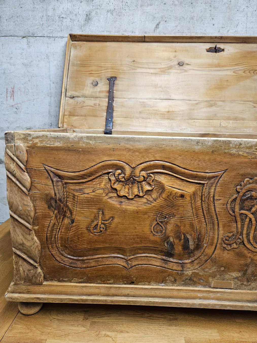 Cassapanche: Antike, alte Toggenburger Truhe 1804 – Usato da Wittenbach venduto da anzo4 3