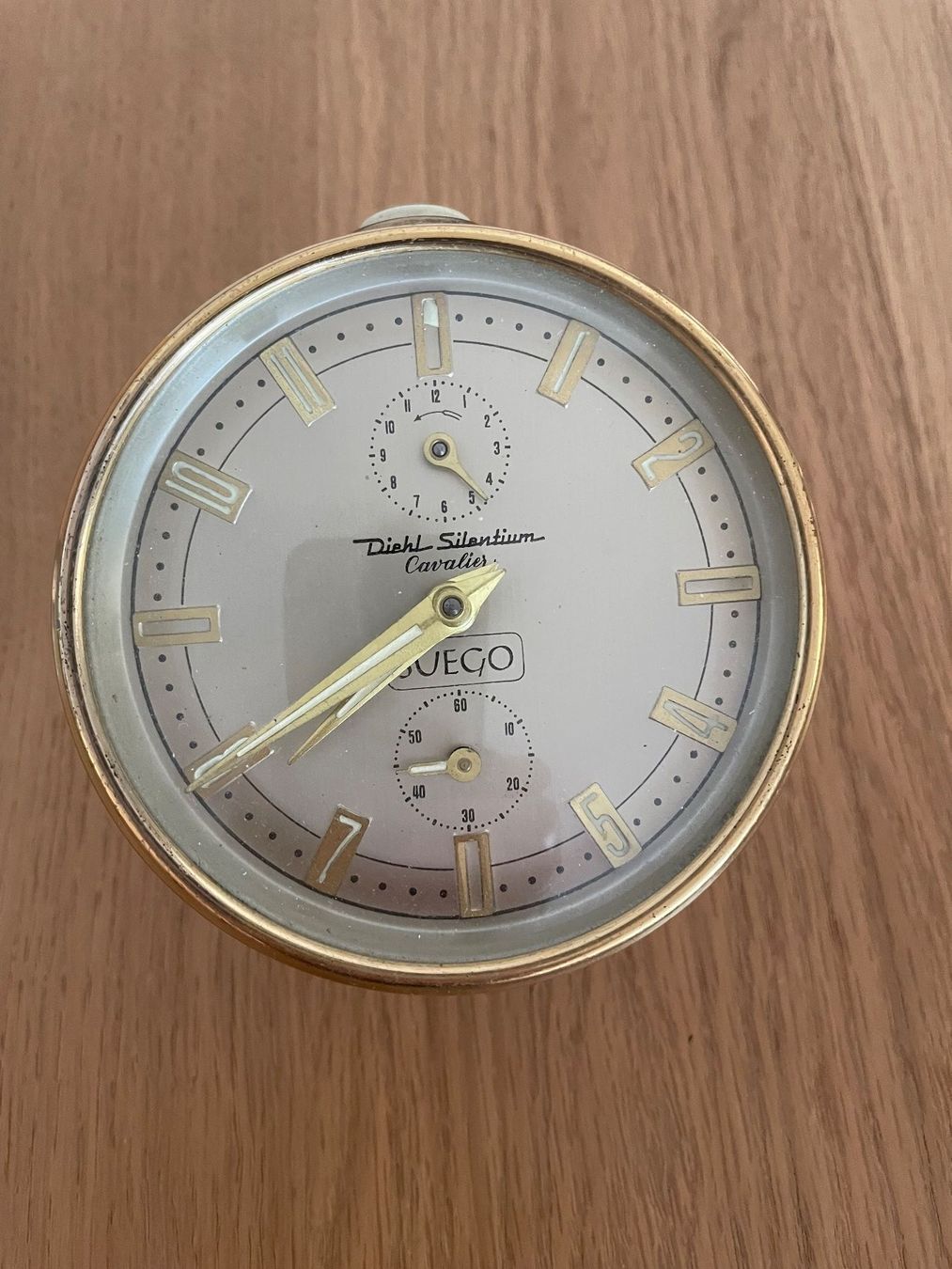 Wecker: Diehl Silentium Cavaliers Wecker, Vintage,defekt – Defekt aus Winkel von Kade50
