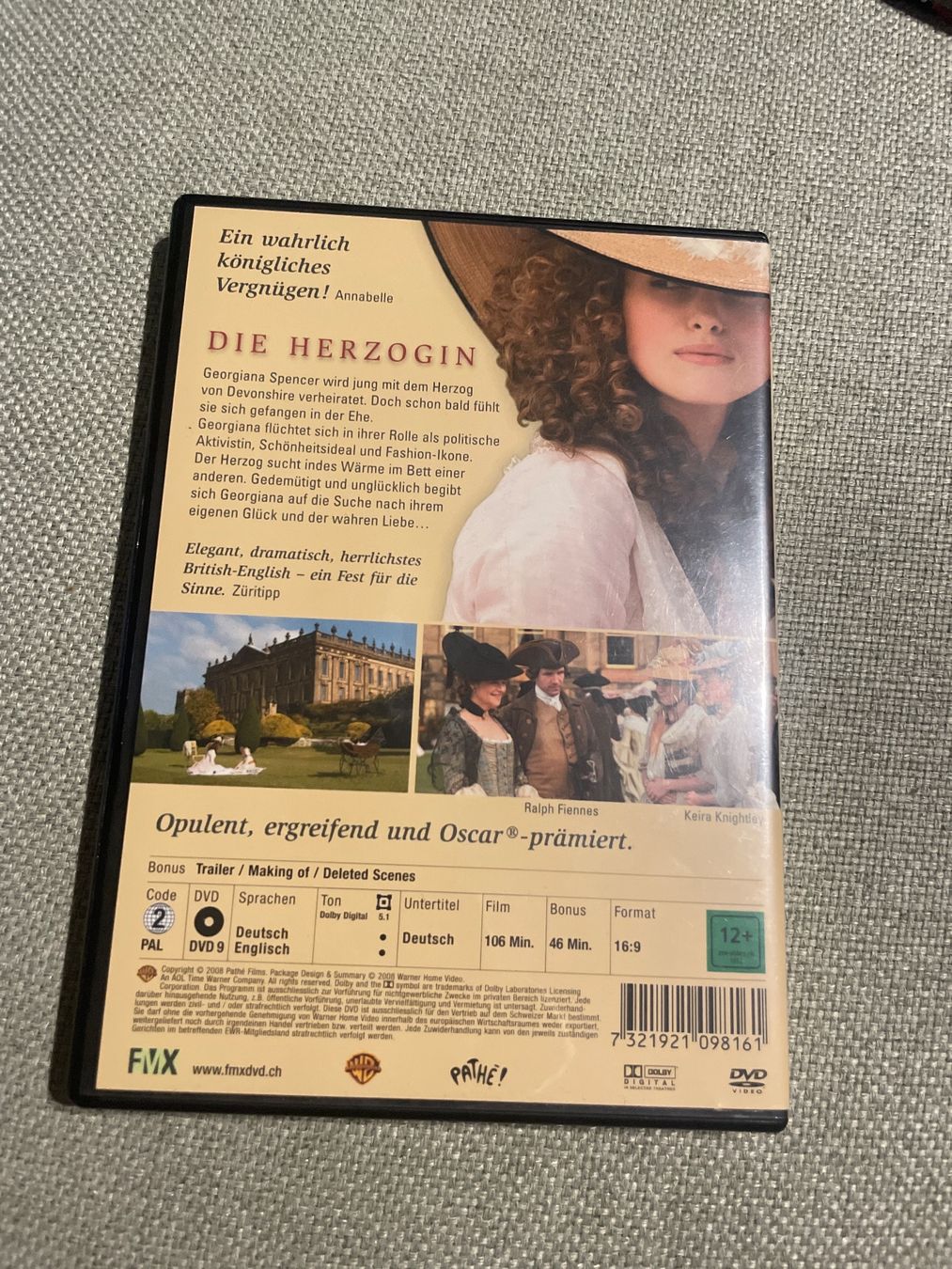 Tutti i DVDs: Die Herzogin – Usato da Sargans venduto da Didis 1