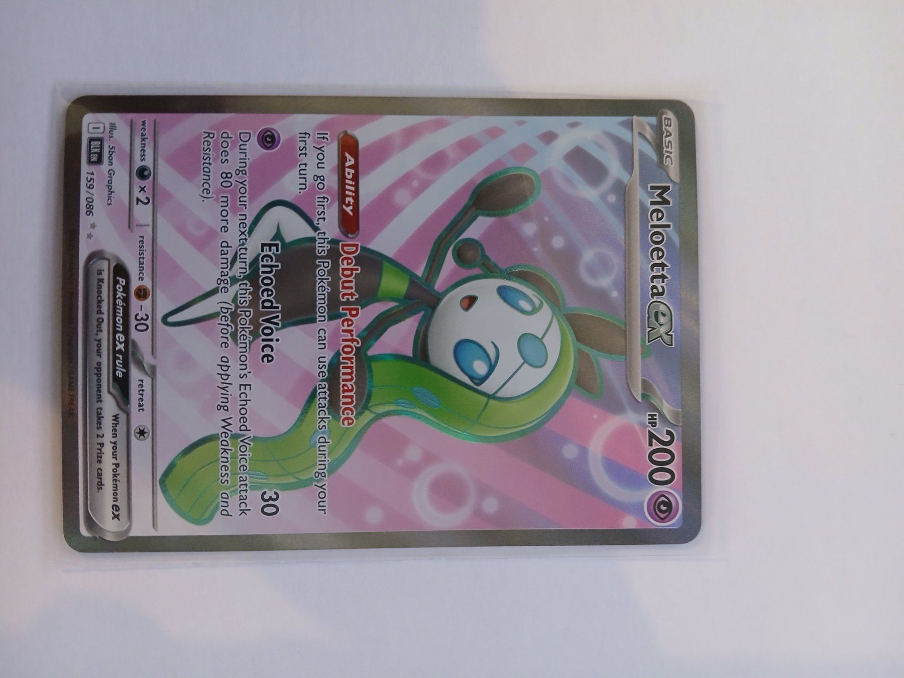 Pokémon Carte collezionabili: Melotta ex #159 Black Bolt EN – Usato da Bülach venduto da PokeGoods.ch
