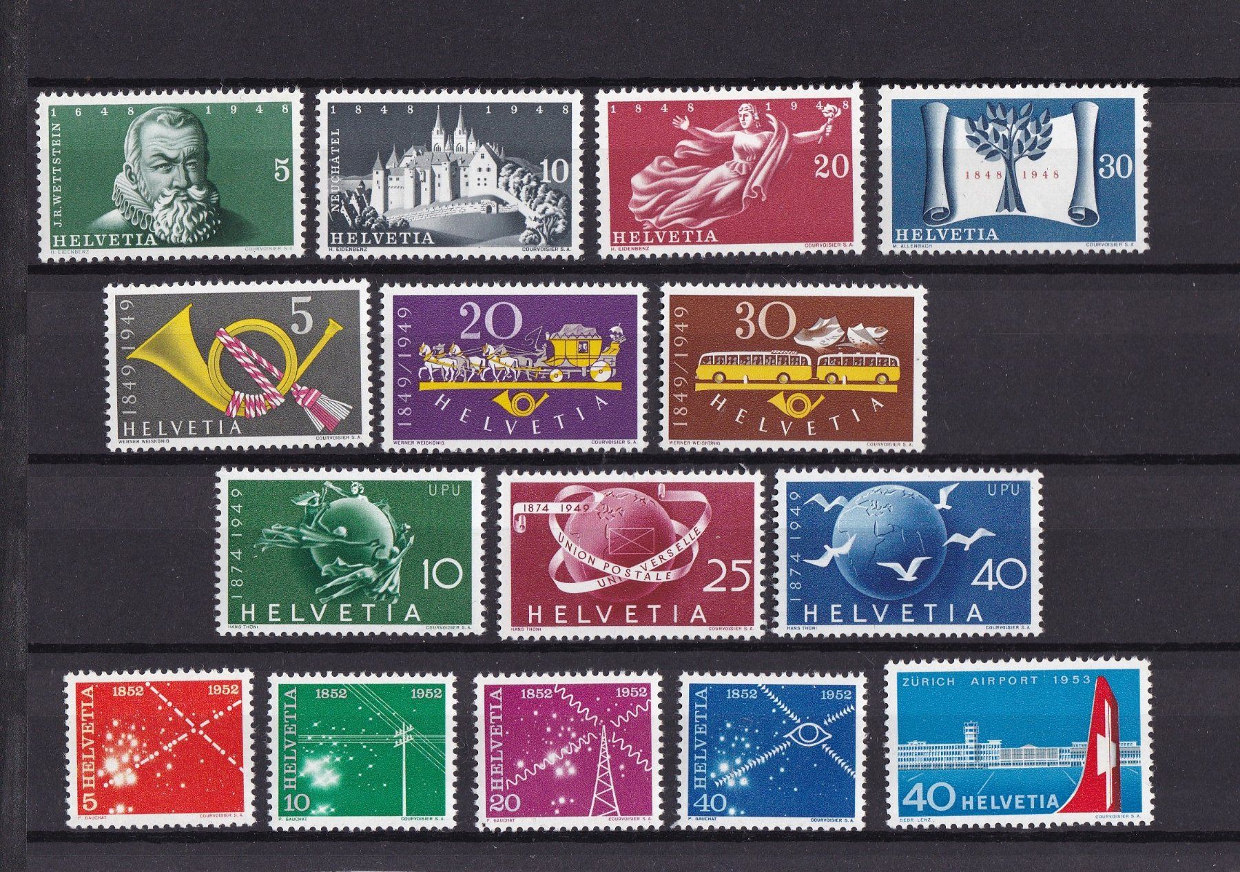 Tutti i francobolli: Briefmarken Lot "ungestempelt" ab Altschweiz – Usato da Münchwilen AG venduto da Nesar 3