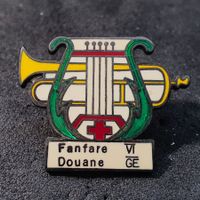 Y075 - Pin Harfe Trompete Fanfare VI  Douane GE Schweiz
