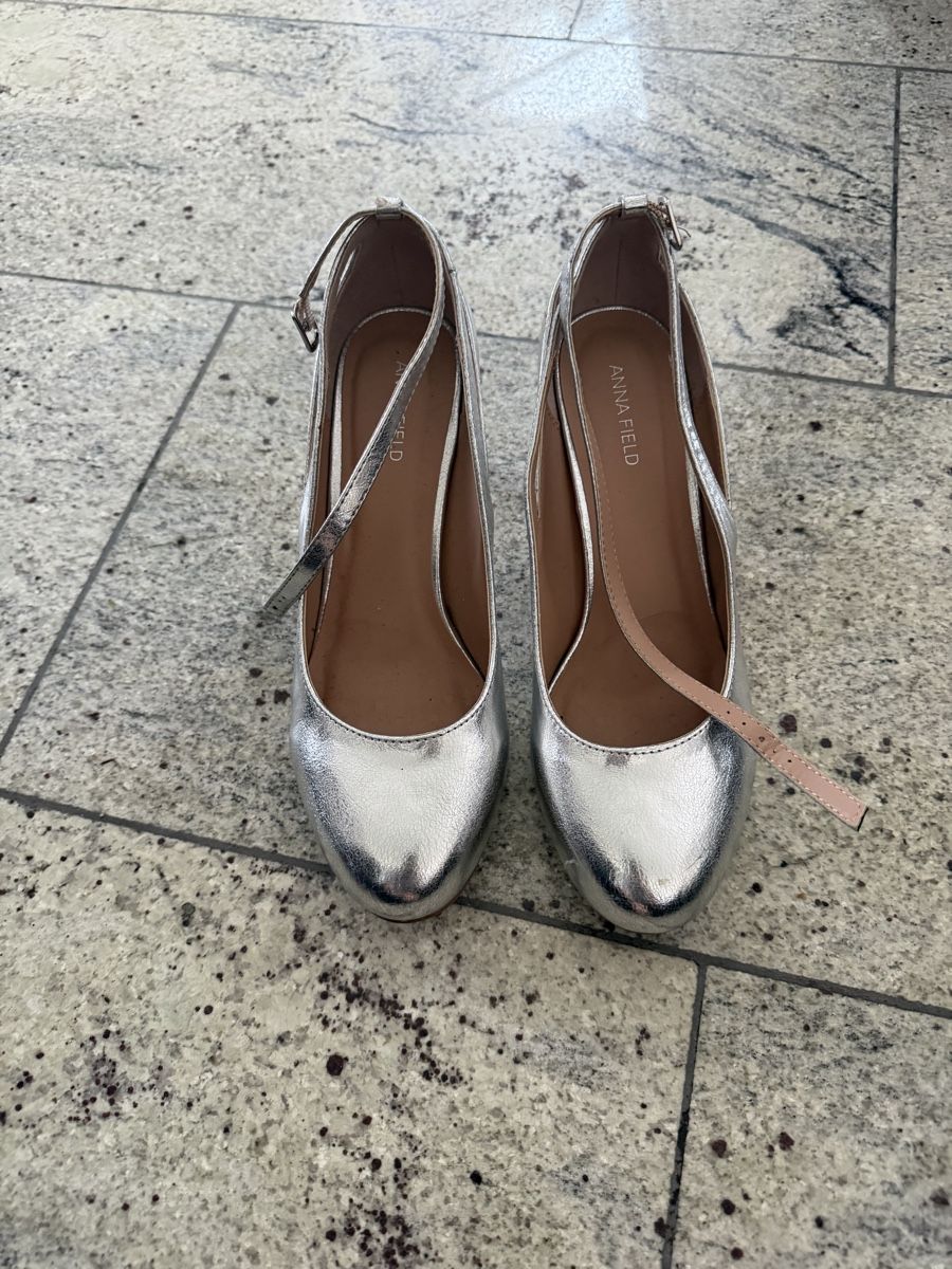 Anna Field Scarpe da donna: Abendschuhe Silber, Grösse 41 – Usato da Niederglatt ZH venduto da sim_gj7s