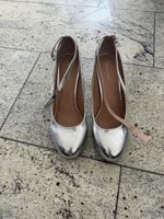 Abendschuhe Silber, Grösse 41