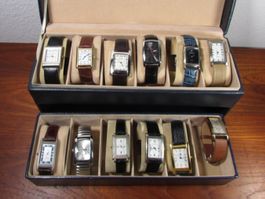 Uhren Konvolut Tank Uhren Quarz Dresswatches Lot 12 Stk.