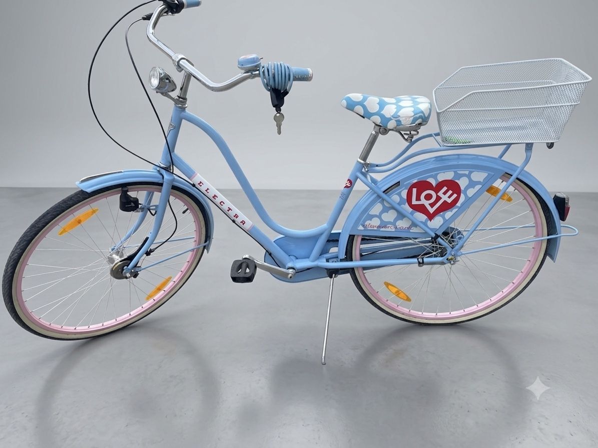 Velos: Damenvelo Electra Amsterdam hellblau mit Korb – Gebraucht aus Flaach von jod_8mbm 1