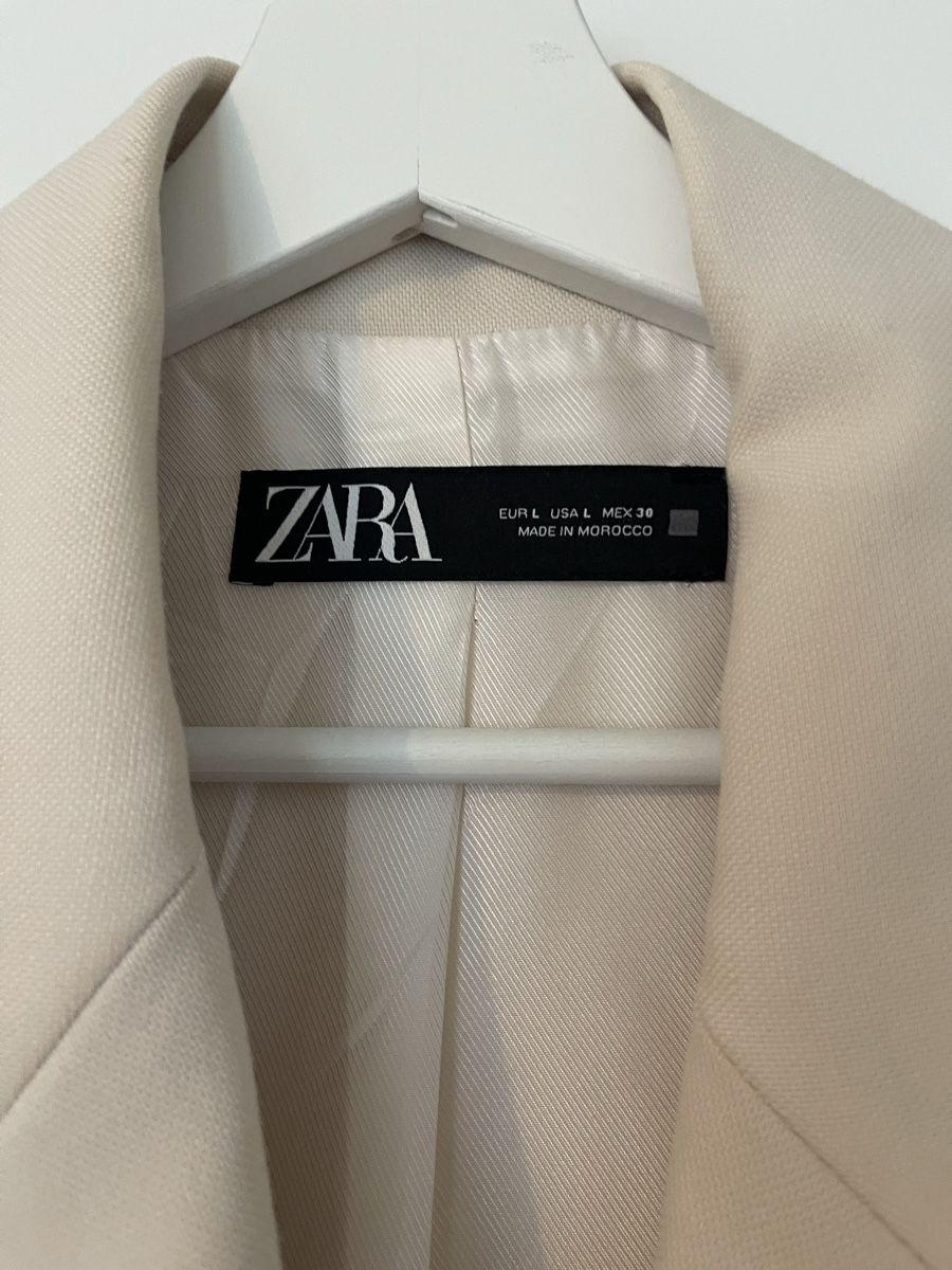 Zara Completi & Tailleur: Zara Blazer, Crème, Grösse L, Oversized (53) – Usato da Fahrweid venduto da meded 1