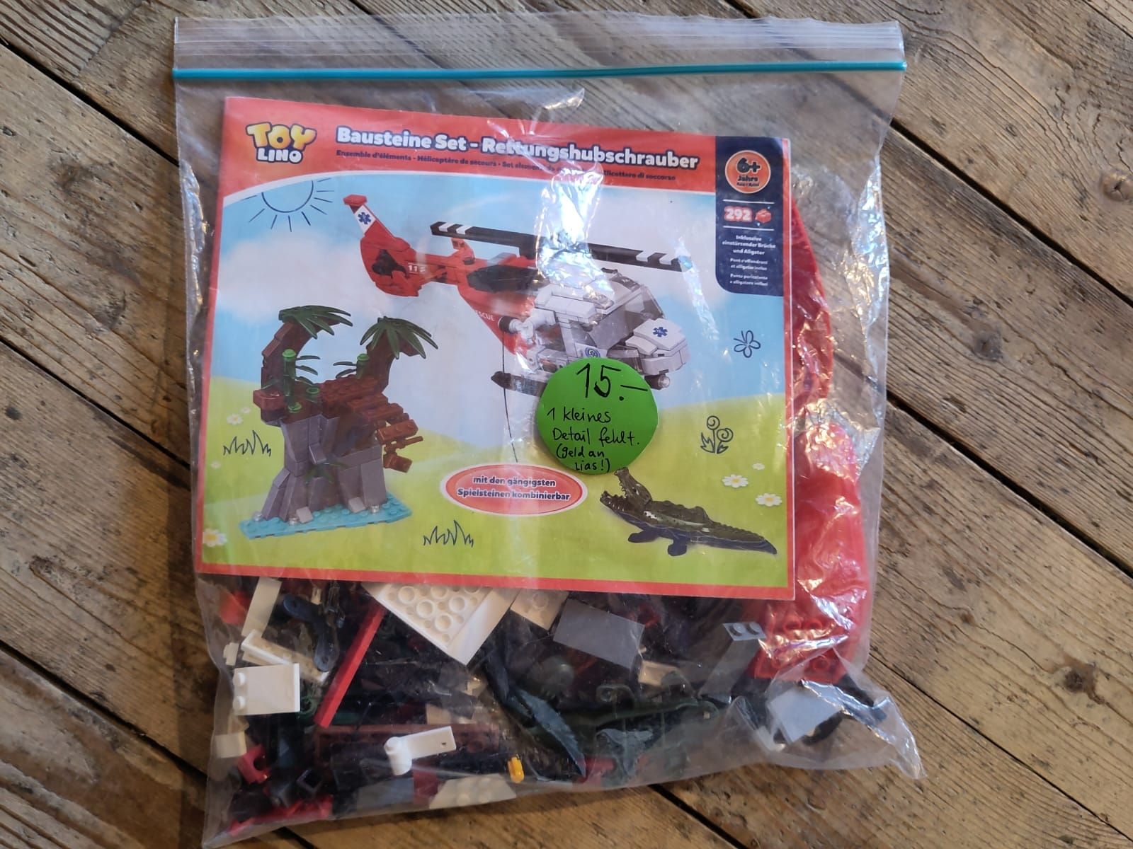 Kit di costruzioni: Toy Lino Set: Rettungshubschrauber – Usato da Thierachern venduto da punki01
