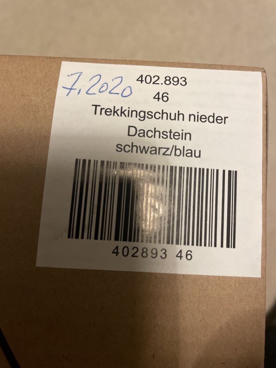 Scarpe da uomo: Dachstein Trekkingschuhe Gr.46, schwarz/blau, neuwertig – Nuovo e nell'imballaggio originale da Bollingen venduto da makenschmuschki 3