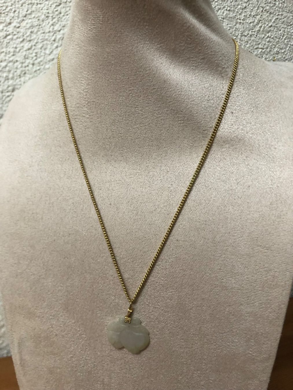 Catenine: Vintage Kette mit Jade Anhänger – Usato da Spiegel b. Bern venduto da Rogger72 3