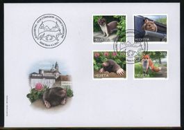 2021, FDC, Sondermarken Tiere in der Stadt (1808–1811)