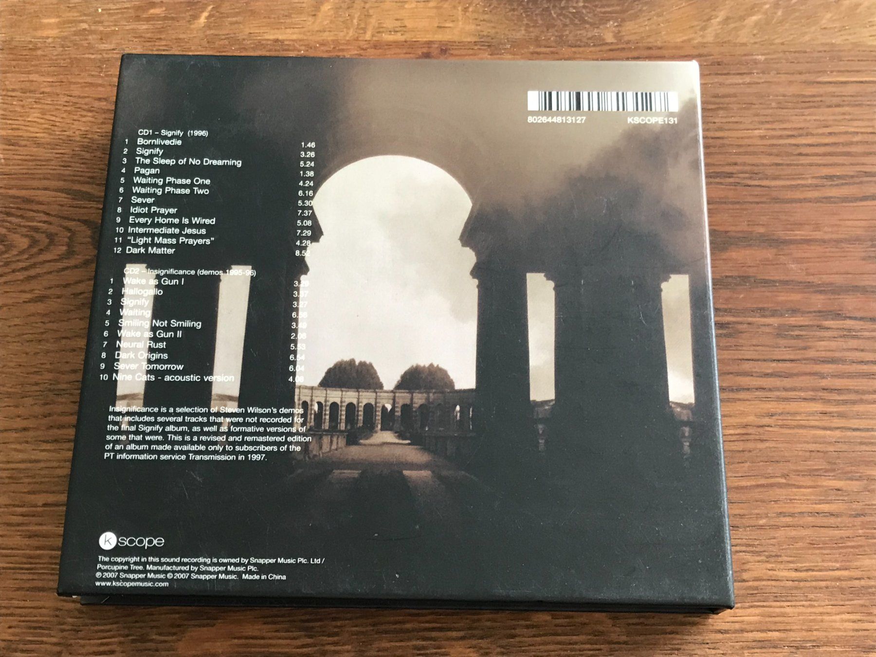 CD: PORCUPINE TREE - SIGNIFY - 2 CD – Usato da Buchs AG venduto da Archie 2