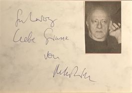 Peter Zadek 1926-2009 Autogramm Karte m.Bild 10x15cm