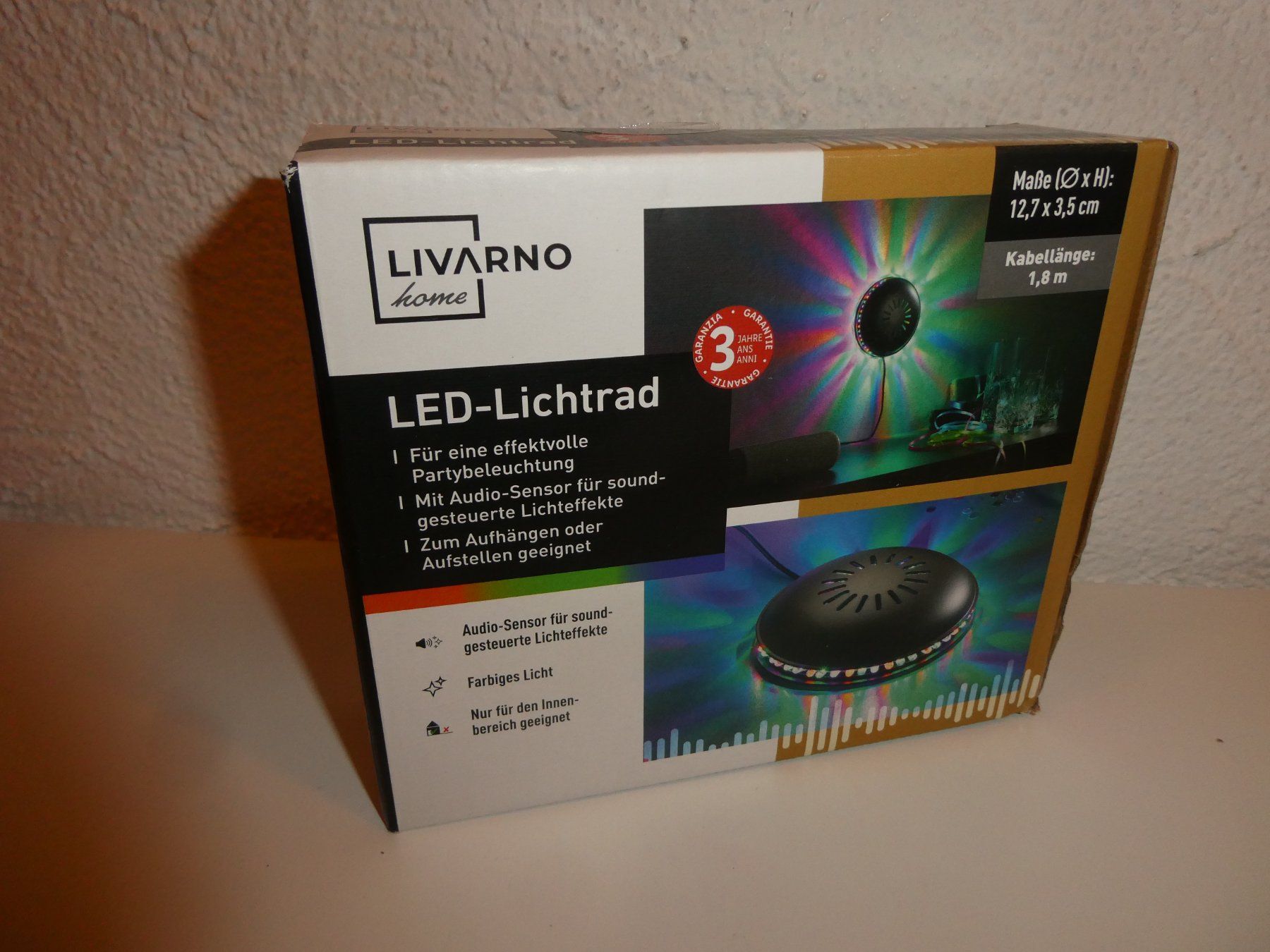 Lampes: Livarno Home LED-Lichtrad mit Audiosensor – Neuf avec emballage d'origine à Mels par KOSL