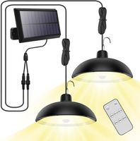 2PCS Solarlampen Garten Hängelampe