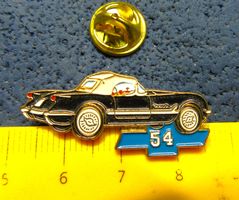 CHEVROET CORVETTE C1 1954 AUTO PIN GEPRÄGT GOLDIG