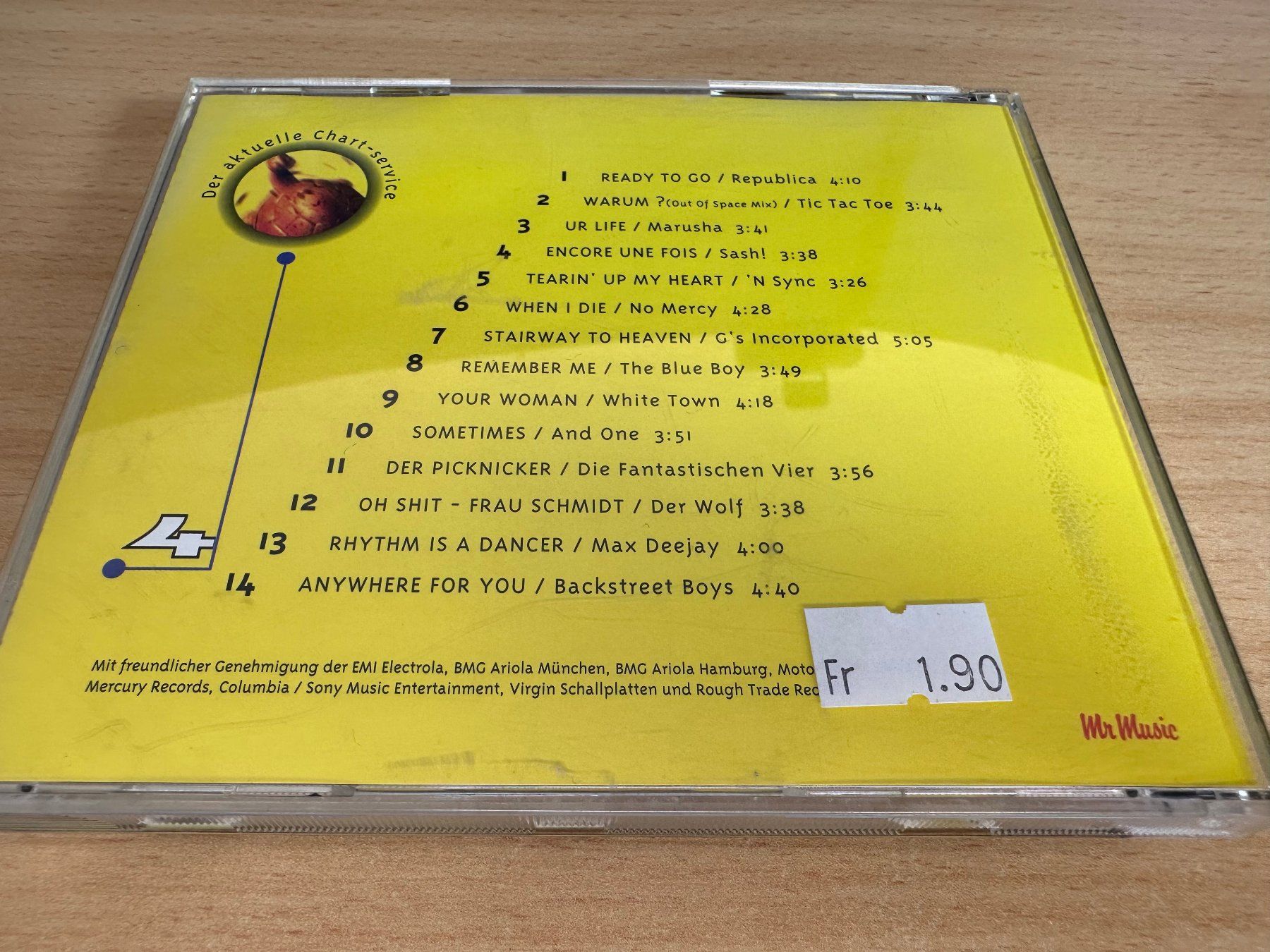 CDs: Various – Chart Hits Vol. 4 1997 – Gebraucht aus Rikon im Tösstal von Alpenmutz 1
