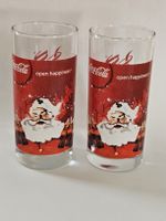 2x Coca-Cola Glas Weihnachtsmann / Winter / Weihnachten