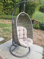 Hängesessel mit Gestell Rattanoptik grau gebraucht