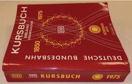 DB KURSBUCH JUBILÄUMS-GESAMTAUSGABE SOMMER 1975  m. Zusatz