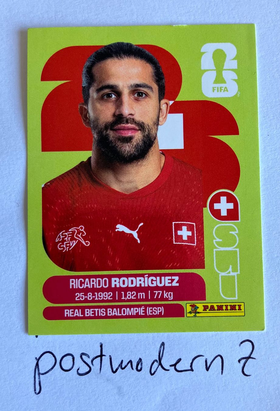 Panini Carte collezionabili: Panini - SUI 5 - Ricardo RODRIGUEZ – Nuovo (secondo la descrizione) da Altstätten SG venduto da postmodern7