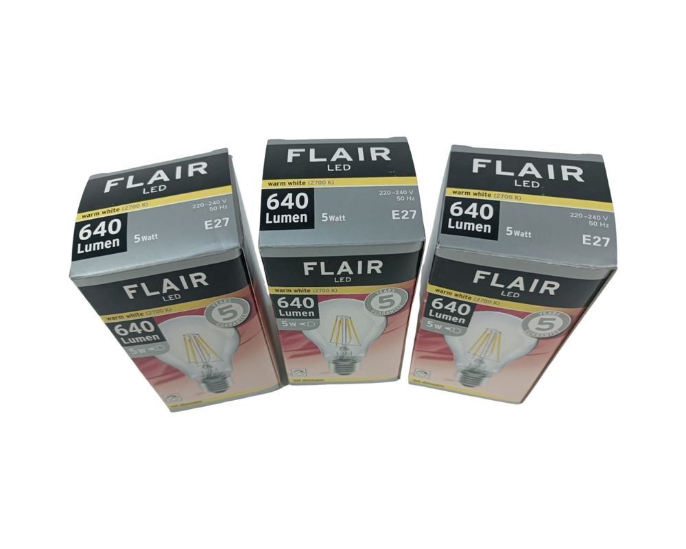 Lampade: FLAIR LED warm white 5W E27  Set à 3 Stück – Nuovo (secondo la descrizione) da Luzern venduto da Restwert_Luzern 1