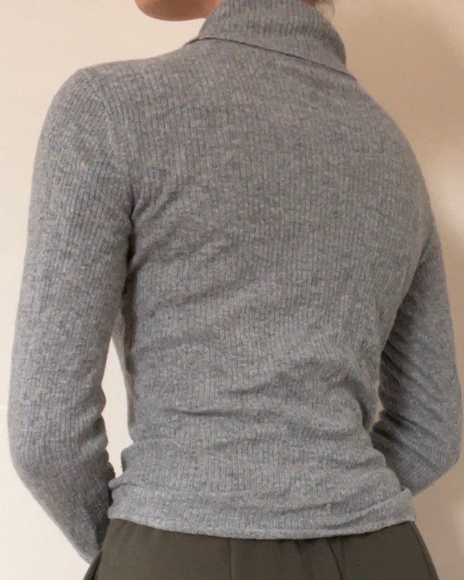 Tezenis Maglioni & Felpe: Pull à col roulé gris chiné, S-M – Usato da L'Abergement venduto da saroutchka 2