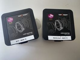 Bagues d'adaptation K&F Concept EF-M4/3 / NIK(G)-M4/3