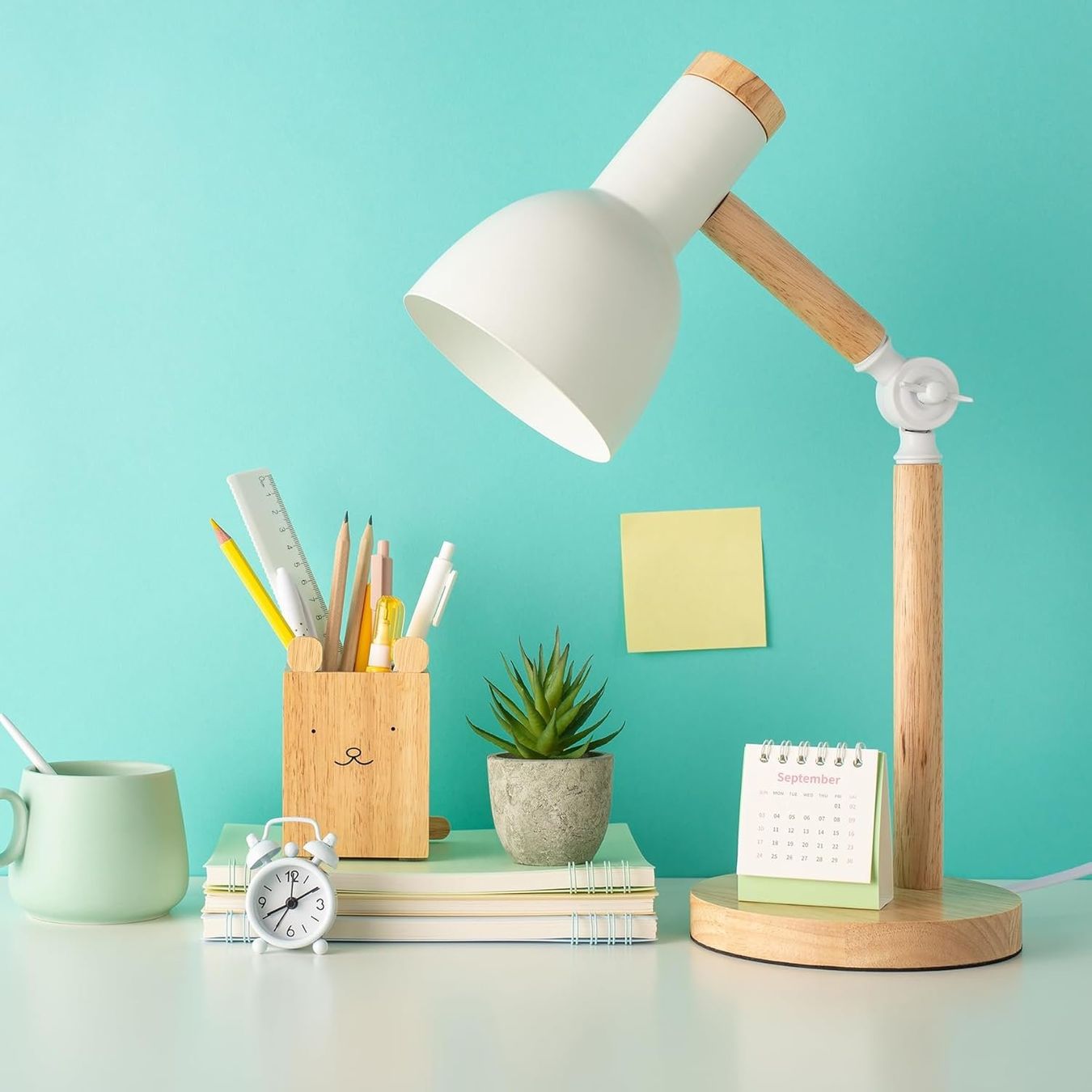 Lampade: Einstellbare Holz Tischlampe – Nuovo e nell'imballaggio originale da Geneve venduto da Titi2008 4