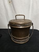 Kupfer Topf mit Henkel und Stern Motiv gebraucht
