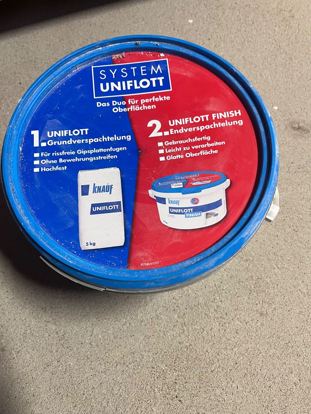 Materiale di riempimento: Knauf Uniflott Finish – Nuovo e nell'imballaggio originale da St. Peterzell venduto da andrea2012