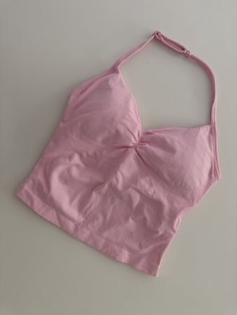 Pink Halterneck Top Size S New
