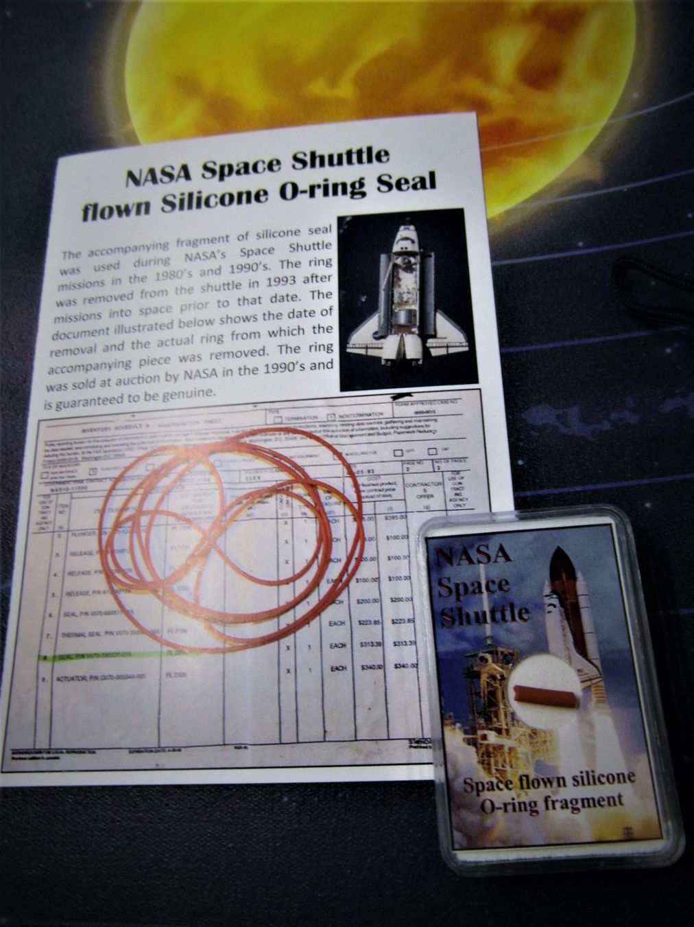 CDs: Echt geflogenes NASA Space Shuttle  COLUMBIA O-ringfragment – Neuf (Voir description) à Lengnau BE par Lanthemann 1