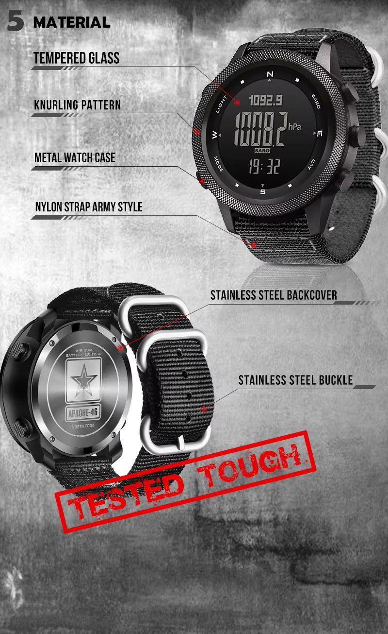 Orologi: NEU Outdoor-Multifunktionsuhr / Montre multifonction outdoor – Nuovo e nell'imballaggio originale da Isérables venduto da Alfaga 9