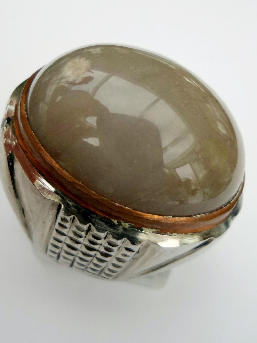 Anelli: Grosser Ring mit grauem Stein – Nuovo (secondo la descrizione) da Zürich venduto da Bieter04 1