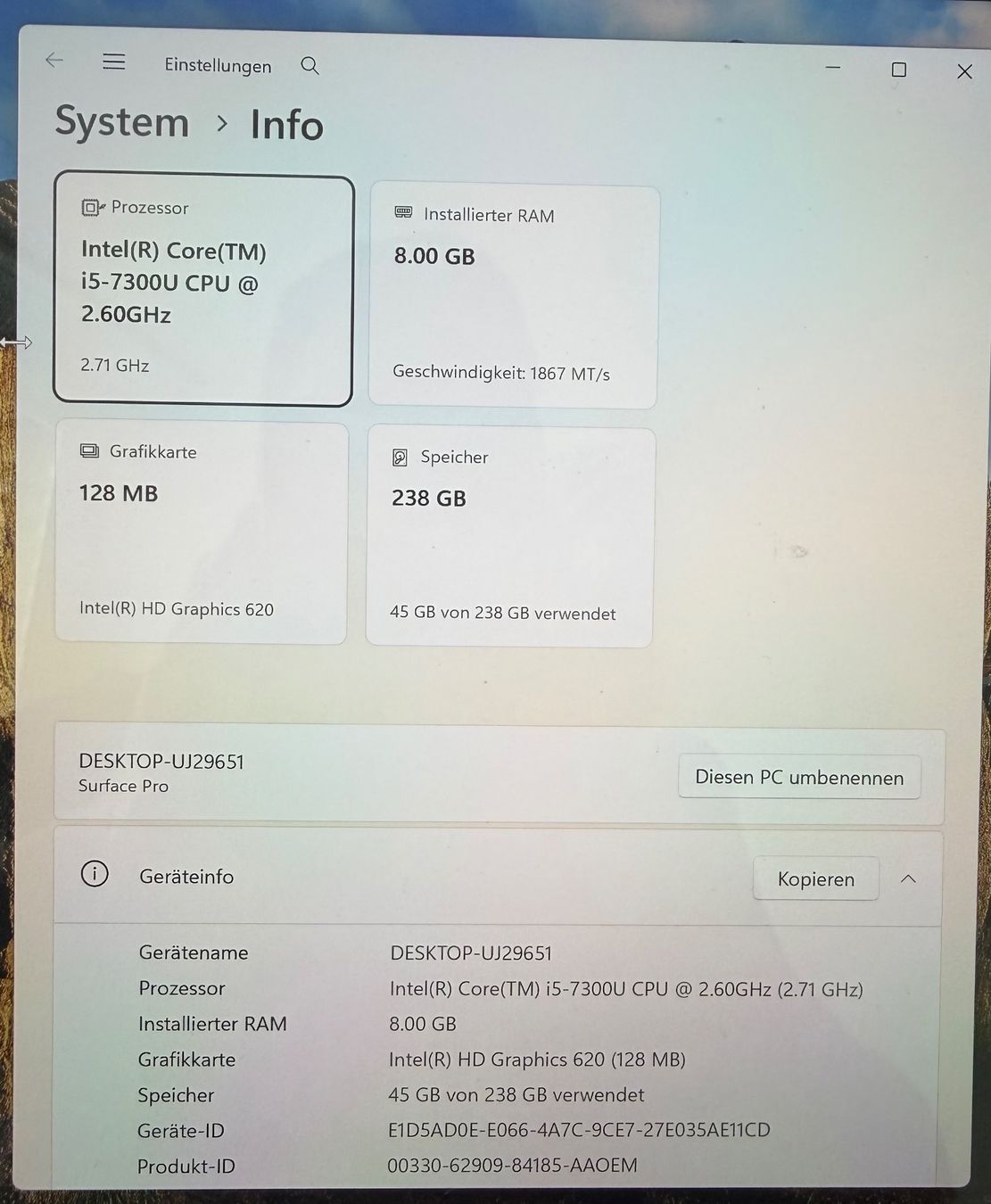 Microsoft Notebook: Surface Pro i5 2.6GHz/8GB/256GB – Usato da Tann venduto da Speedesel 2