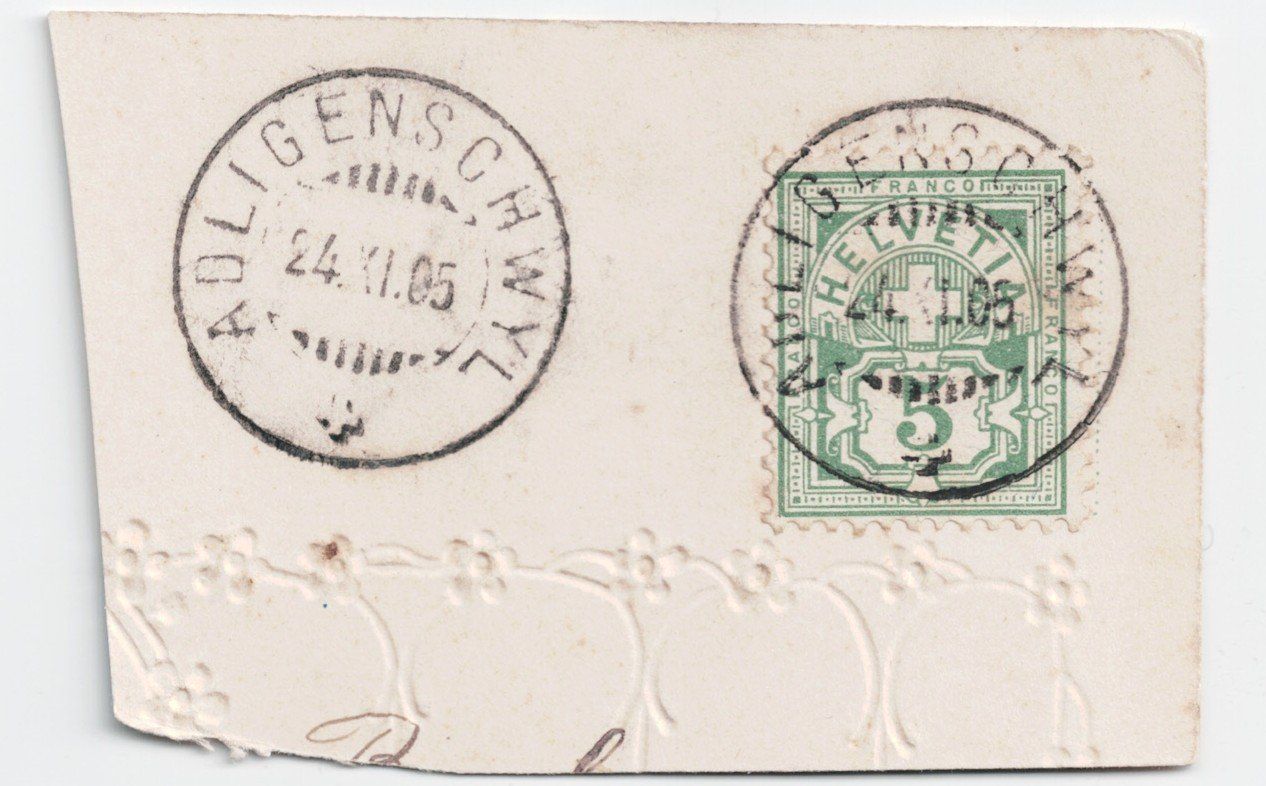 Tous les timbres: Adligenschwyl 1905 auf Ausschnitt – D'occasion à Kriens par goofy46
