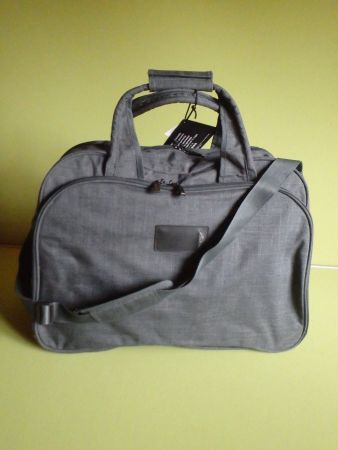 NEUE  grosse Reisetasche PACK EASY  grau mit 2 Seitenfächer