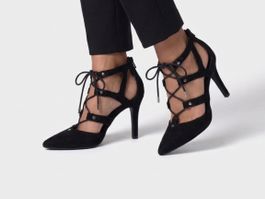 Elegante Guess Schnürpumps, Grösse 39, schwarz, neuwertig
