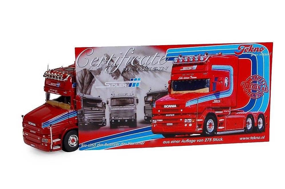 Scania Sidler Tekno WSI Conrad 1:50. Modèle rare! (Neu und