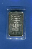 (1722) 100 g. Silberbarren Credit Suisse