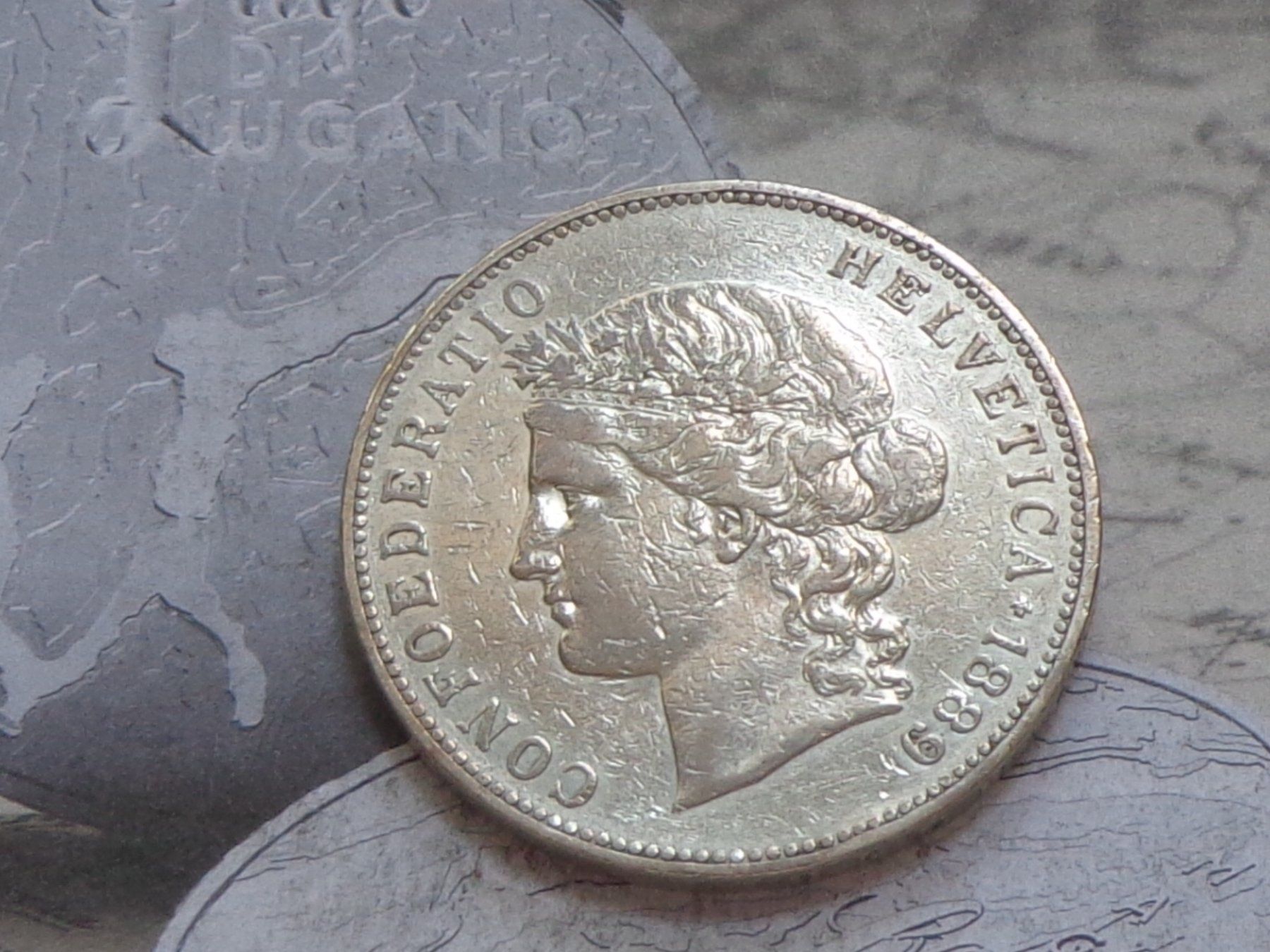 Toutes les monnaies: 5 Fr. 1889 B - Belle pièce – D'occasion à Pully par UCA01