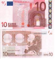10 Euro X Deutschland P004  signatur duizenberg unc
