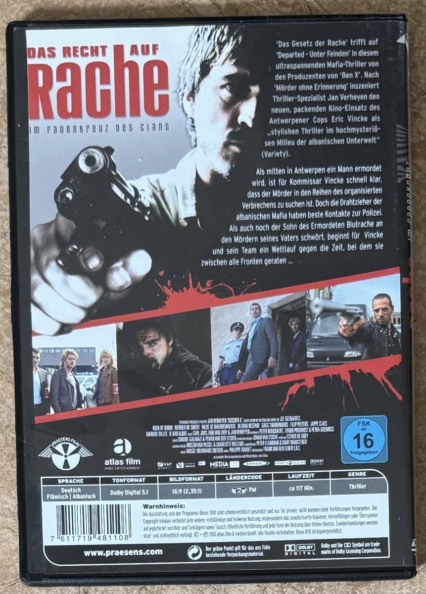 Tutti i DVDs: DAS RECHT AUF RACHE – Nuovo (secondo la descrizione) da Dietikon venduto da AndreaSch01 1