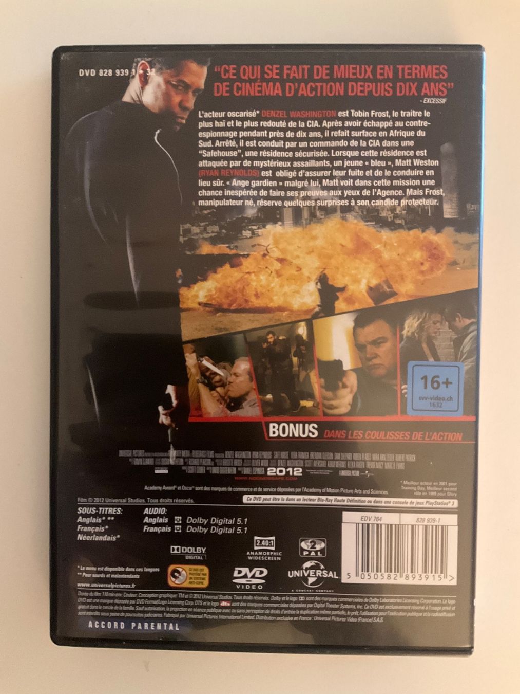 Tutti i DVDs: Film DVD  Sécurité Rapprochée  Denzel Washington – Usato da Veyrier venduto da Deniro2 1
