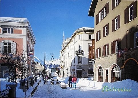 Ansichtskarten: PONTRESINA Hotel Rosatsch – Gebraucht aus Jona von philajona