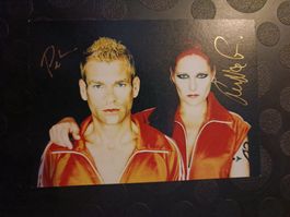 Rosenstolz - handsignierte Autogrammkarte
