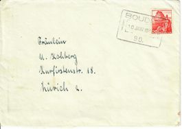 Brief Bahnpost Boudry