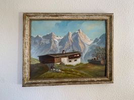 Berg Alp Landschaft in Dolomiten Gemälde von Osswald